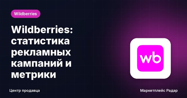 Wildberries: статистика рекламных кампаний и метрики