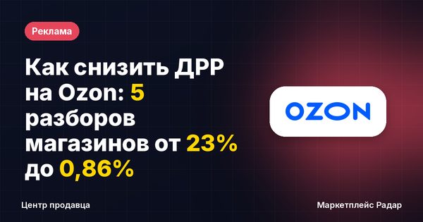 Как снизить ДРР на Ozon: 5 разборов магазинов от 23% до 0,86%