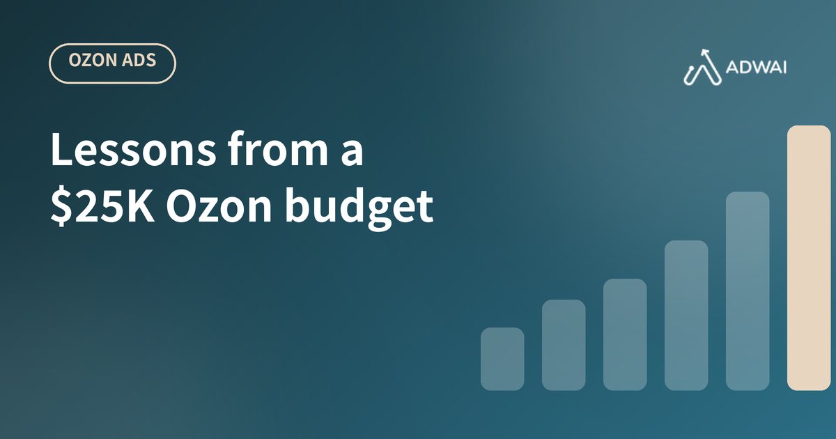 Lessons from a $25K Ozon ad budget: strategy over settings