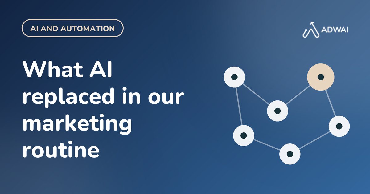 What AI replaced in our marketing routine, and what it did not