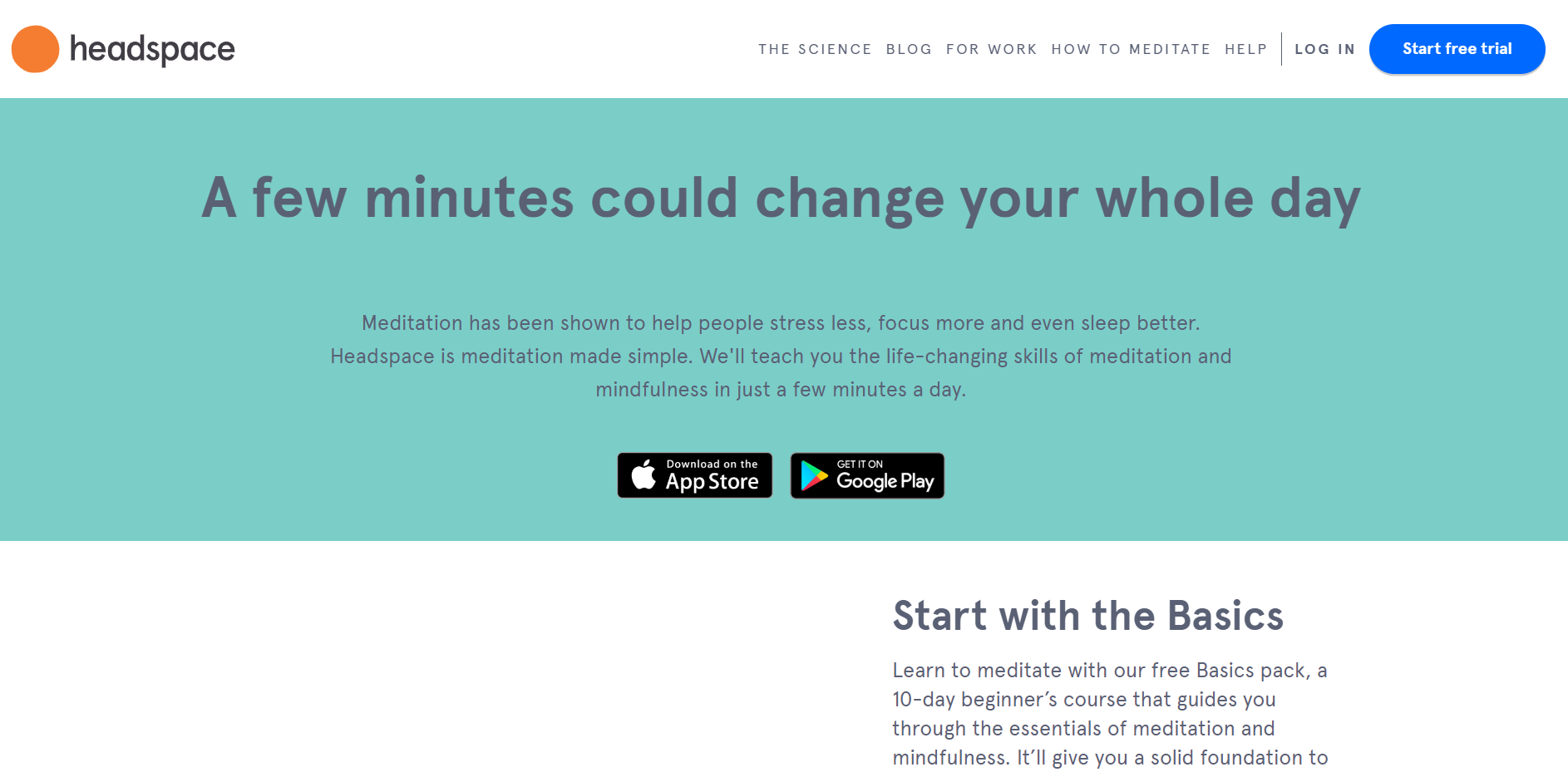Headspace: Meditation and Mindfulness - приложение для снятия стресса и медитациями, способными изменить жизнь
